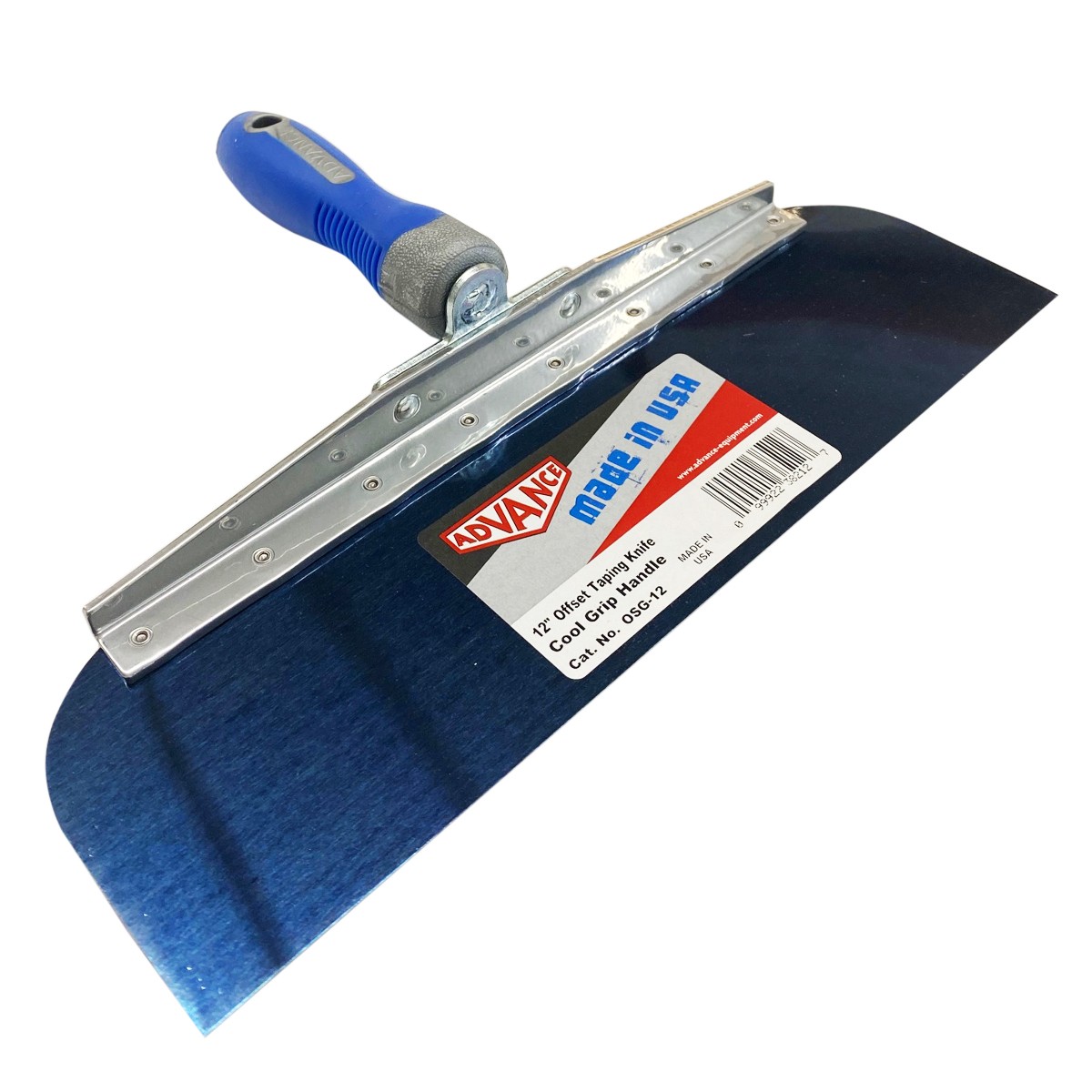 Advance Equipment Blue Steel Drywall Taping Knife 12-In. Flexible 
