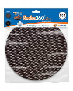 Full Circle International 9 in. 180 Grit Radius 360 Air Abrasive Mesh Sanding Discs (5 Pack)